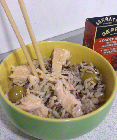 Ensalada de arroz con cogote